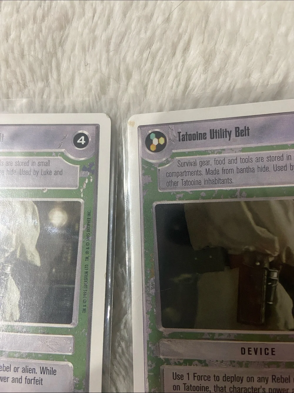 Star Wars Tatooine Utility Belt Trading Cards - Green/Gray